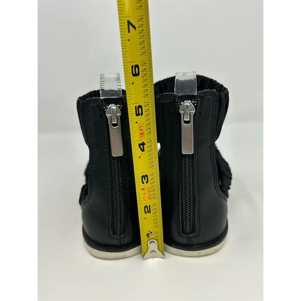 Sorel Ella II Sandals Womens Black Ruched Strappy Open Toe Ankle Strap Size 7